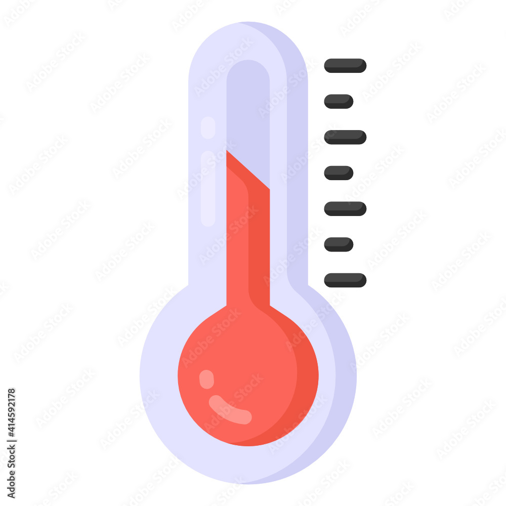 Thermometer in flat style, temperature measuring device
Thermometer in flat style, temperature measuring device