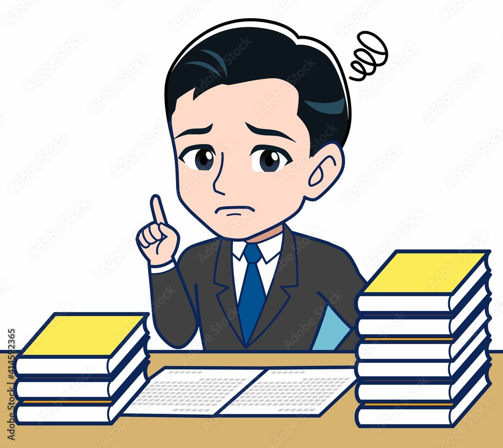 Young office worker man in a black suit Young office worker man in a black suit