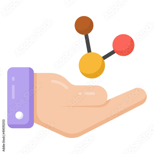 
Share care icon in flat design

