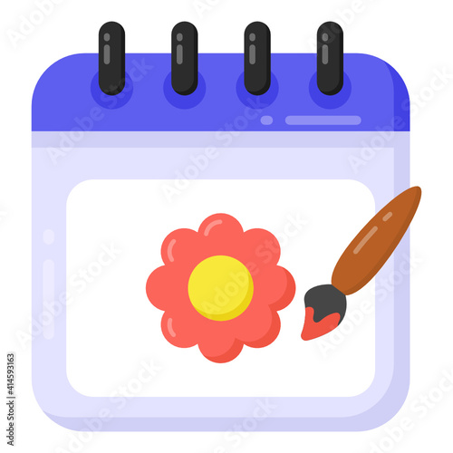 Pen with screen denoting online writing flat icon 