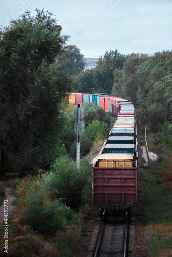 train on the railway