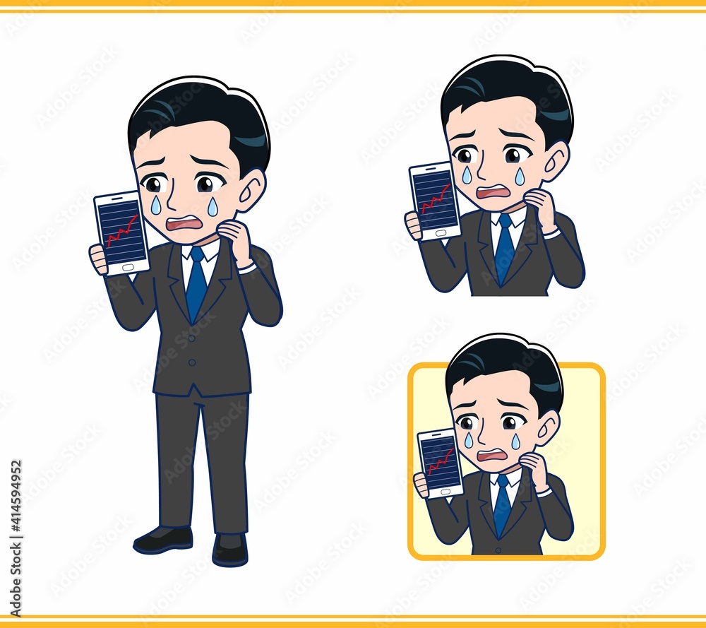 若いサラリーマンの男性