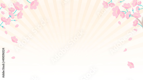 桜の背景素材
