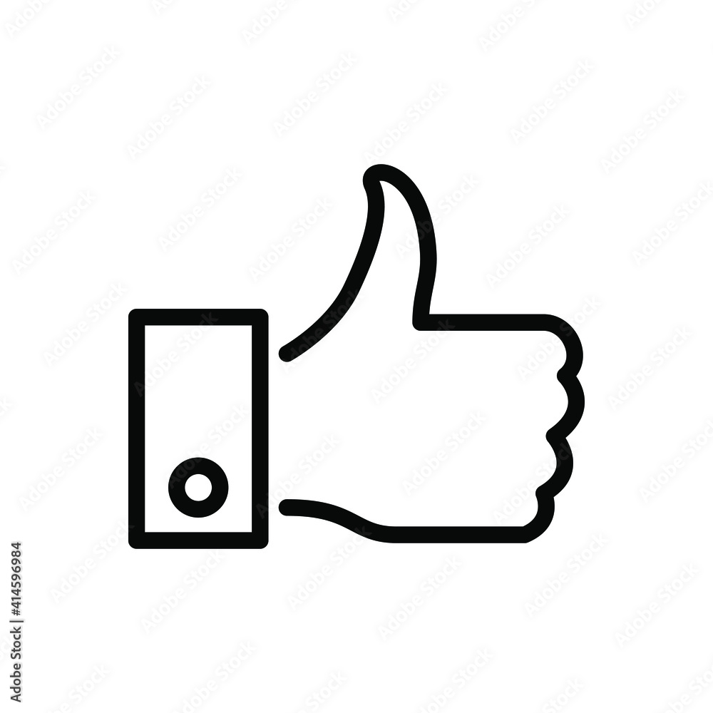 Thumbs up vector icon symbol design Thumbs up vector icon symbol design