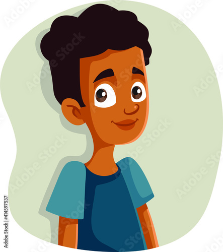 Happy Smiling African Teen Boy