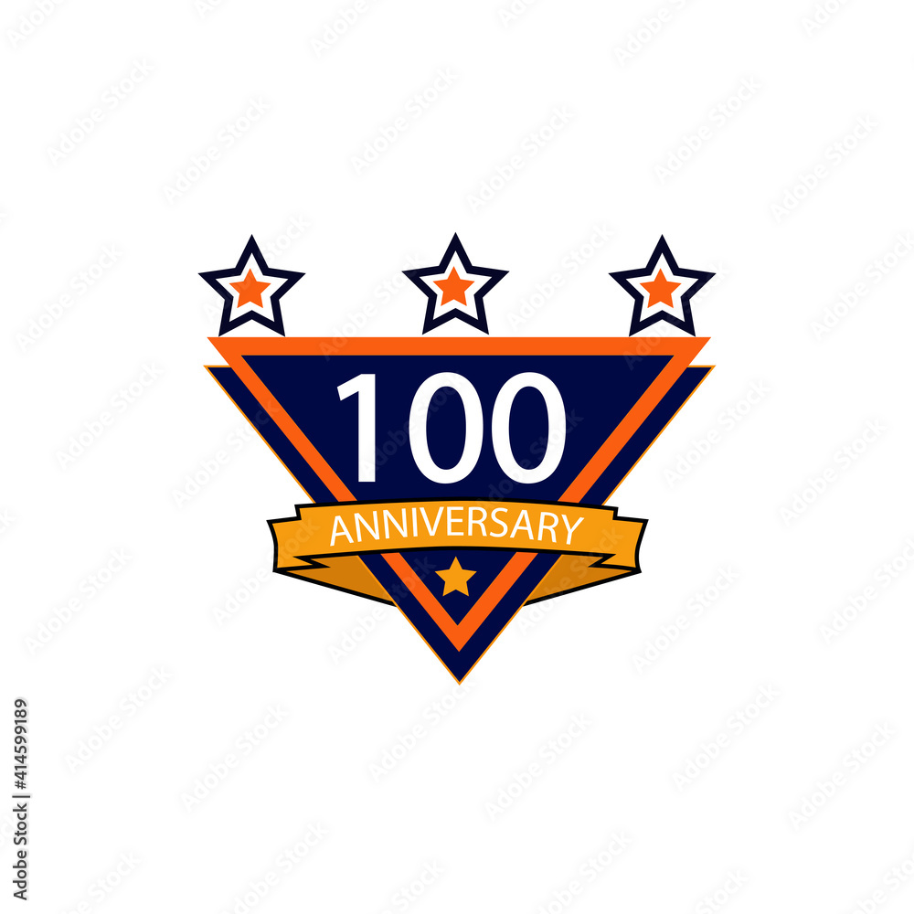 100 year anniversary celebration vector template design illustration