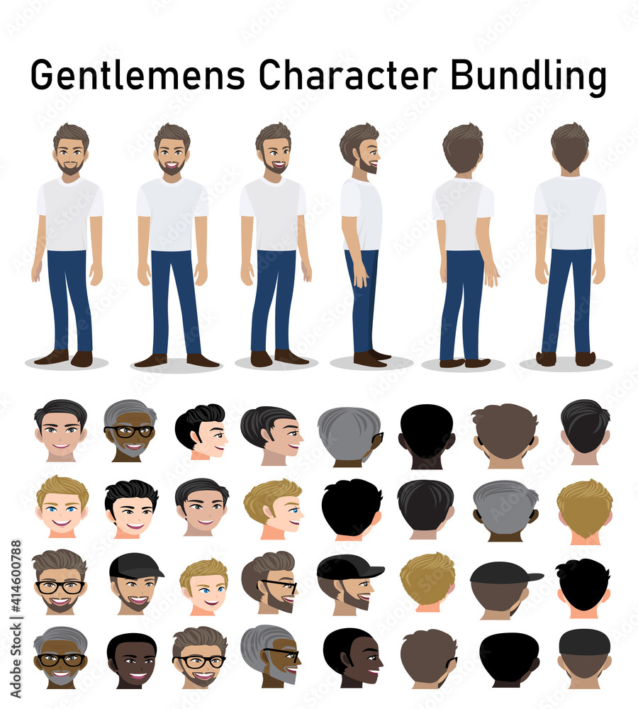 Vector Cartoon Character Men S Stock Illustration Adobe Stock Vector Cartoon Character Men S Stock Illustration Adobe Stock