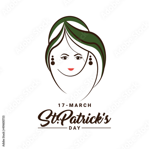 Saint Patrick's Day, Vector illustration brochure, holiday invitation, corporate celebration. shamrock, pot with gold coins, horseshoe, green ale on black background. Vector illustration.