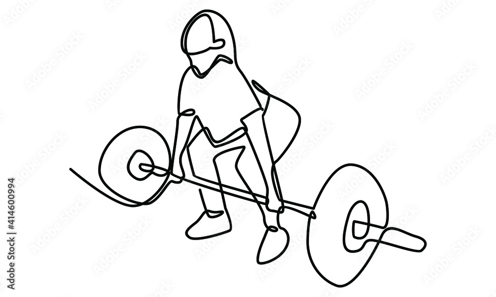 Continue line of female exercising character Continue line of female exercising character