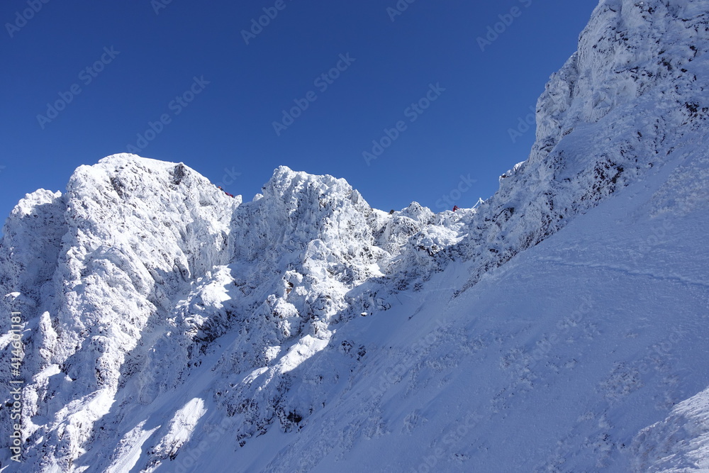 Obraz premium 【風景】雪景色・雪山 日本【登山】