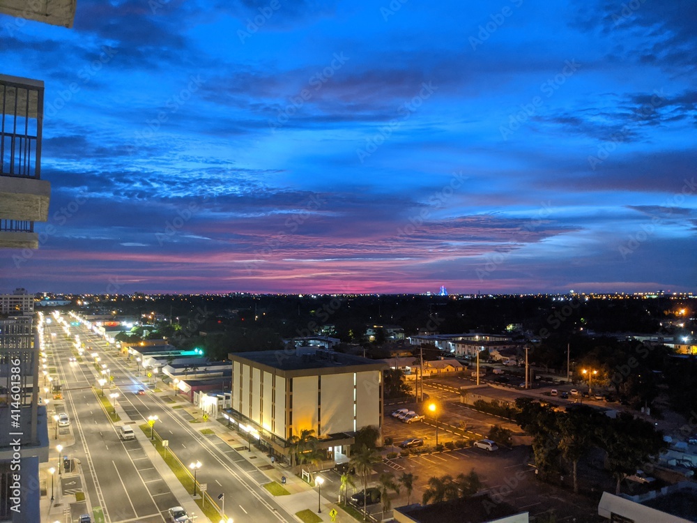 Obraz premium night city view
