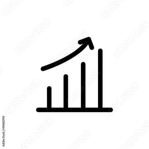 Growth line icon