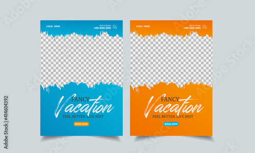 travel flyer design template, tour flyer, tourism color a4 print ready flyer