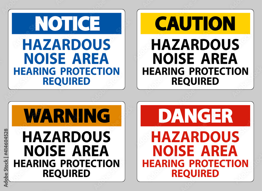 Hazardous Noise Area Hearing Protection Required Hazardous Noise Area Hearing Protection Required