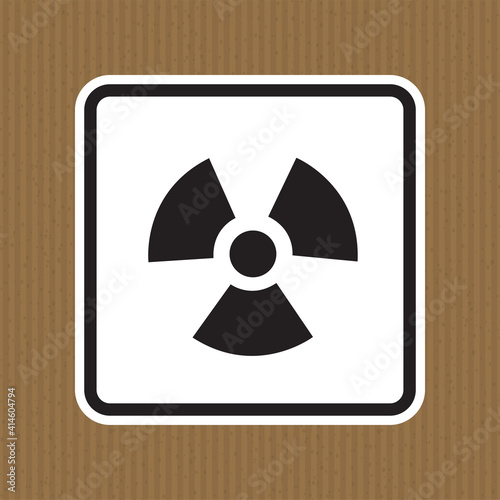 Radiation Hazard Symbol Sign Isolate On White Background,Vector Illustration EPS.10