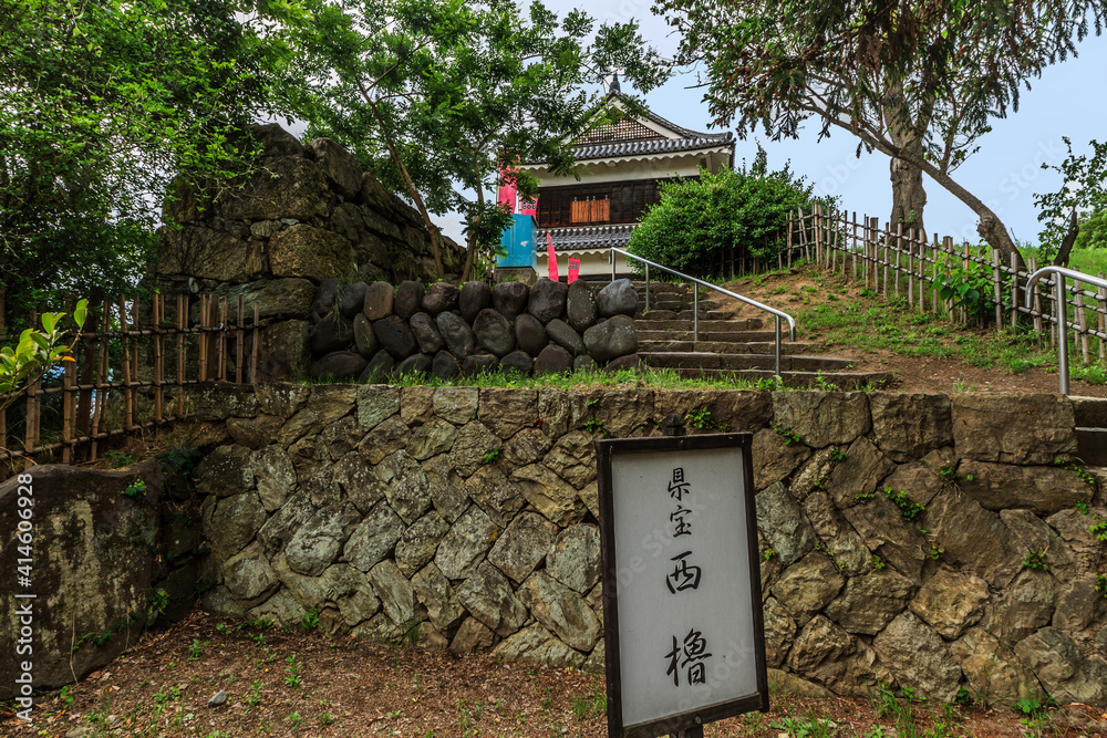 上田城の西櫓の風景