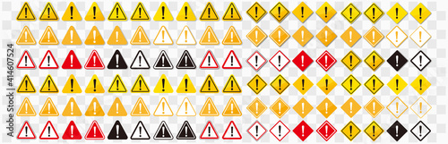 warning sign icon vector triangle