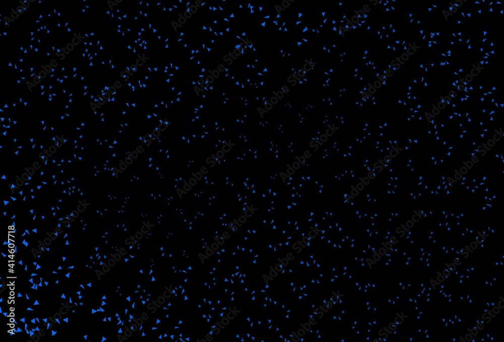 Dark BLUE vector layout with lines, triangles.