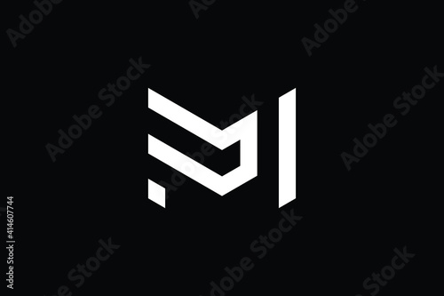 MP logo letter design on luxury background. PM logo monogram initials letter concept. MP icon logo design. PM elegant and Professional letter icon design on black background. M P PM MP