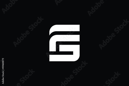 FG logo letter design on luxury background. GF logo monogram initials letter concept. FG icon logo design. GF elegant and Professional letter icon design on black background. G F FG GF