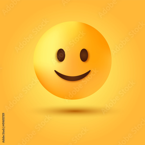 3d smile emoji, Slightly Smiling Face, Slightly Happy emoticon, This Is Fine