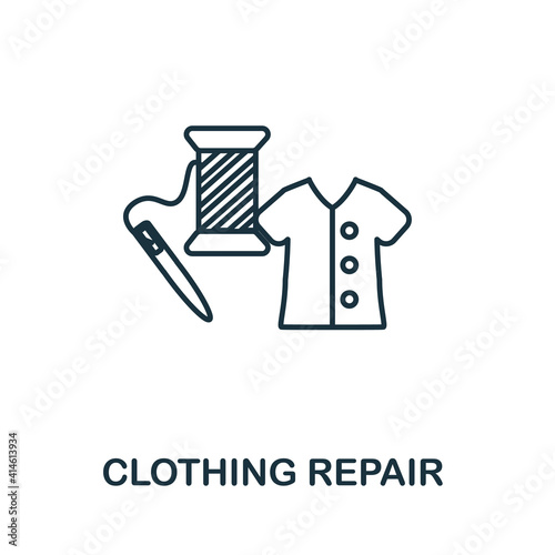 Clothing Repair icon. Simple illustration from laundry collection. Creative Clothing Repair icon for web design, templates, infographics and more