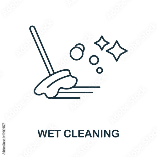 Wet Cleaning icon. Simple illustration from laundry collection. Creative Wet Cleaning icon for web design, templates, infographics and more