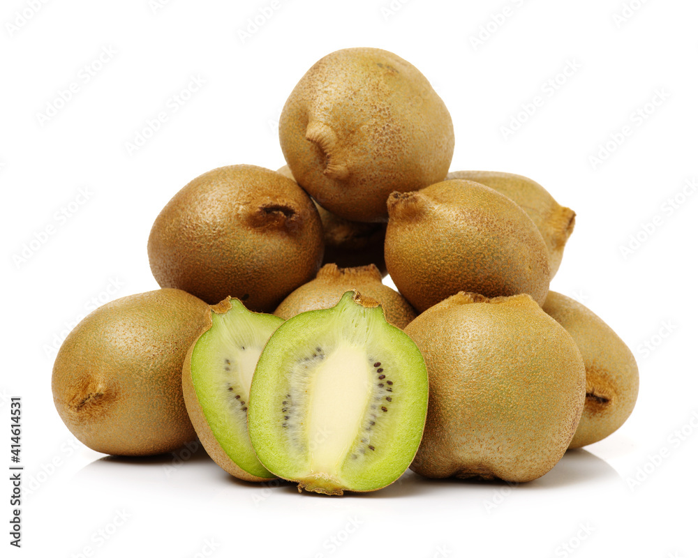 Fototapeta premium kiwi fruit on white background