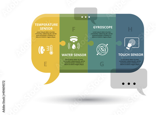 Infographic Company Management template. Icons in different colors. Include Key Management, Operation Management, Quality, Office Management and others.