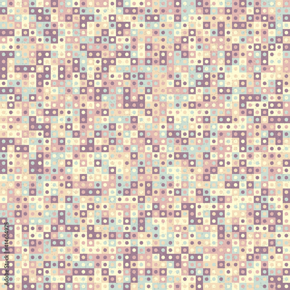 Fototapeta premium Abstract Geometric Pattern generative computational art illustration