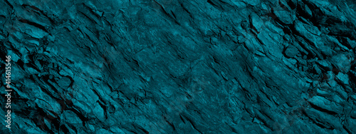 Bild auf Leinwand Blue green stone background