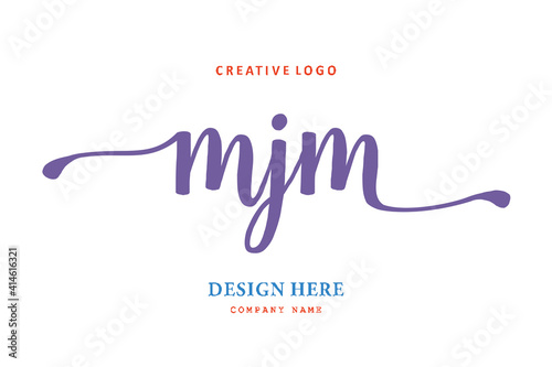 MJM lettering logo is simple, easy to understand and authoritative