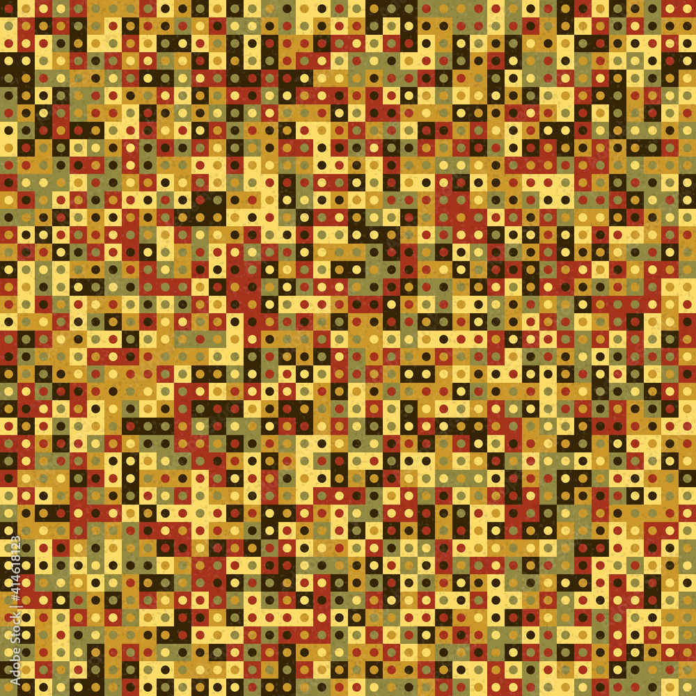 Fototapeta premium Abstract Geometric Pattern generative computational art illustration