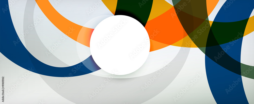 Ring geometric shapes, o letter repetition wallpaper. Abstract background for business or technology presentations, internet posters or web brochure covers Ring geometric shapes, o letter repetition wallpaper. Abstract background for business or technology presentations, internet posters or web brochure covers