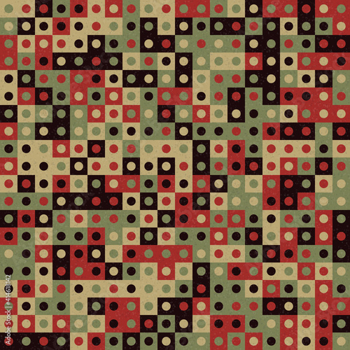 Abstract Geometric Pattern generative computational art illustration