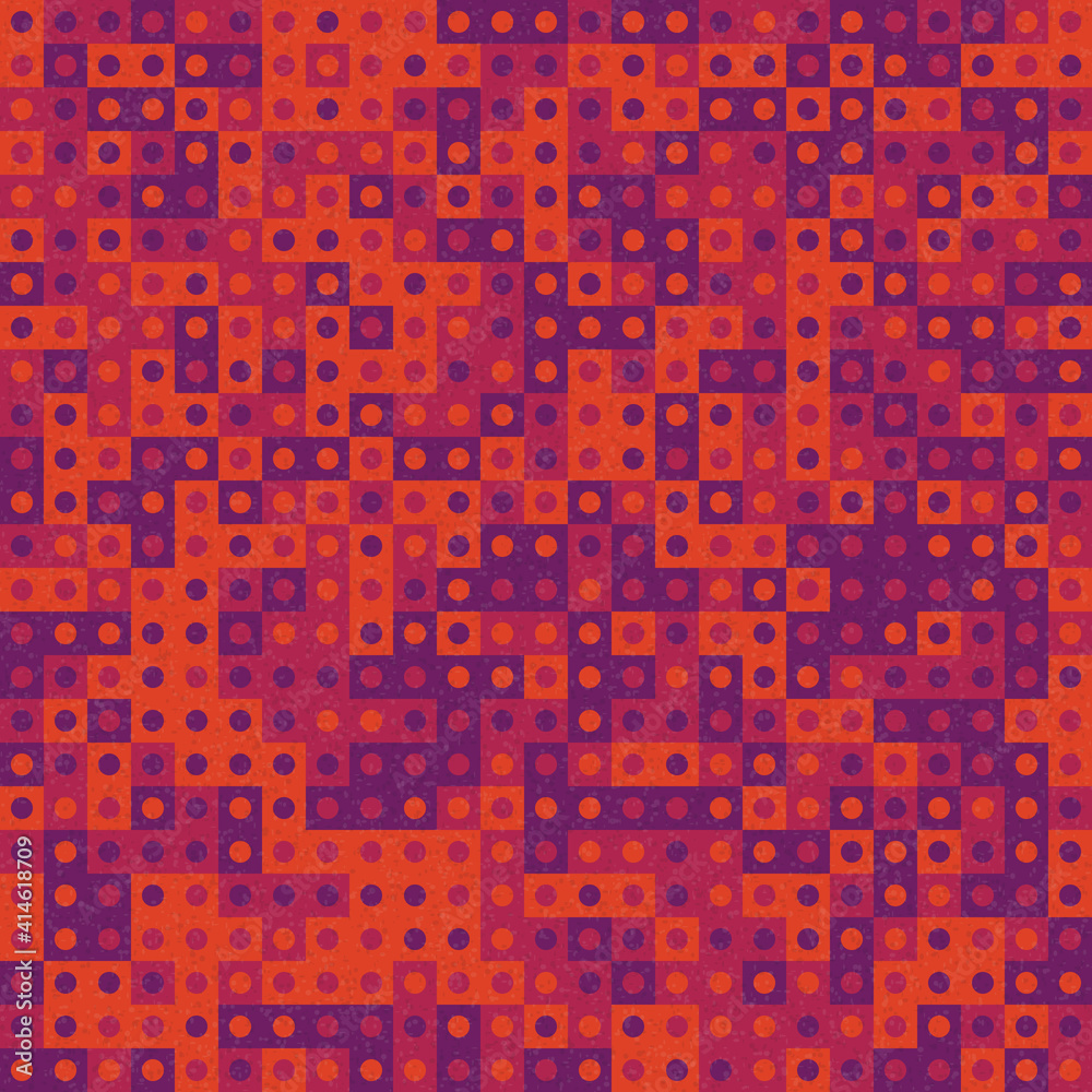 Fototapeta premium Abstract Geometric Pattern generative computational art illustration