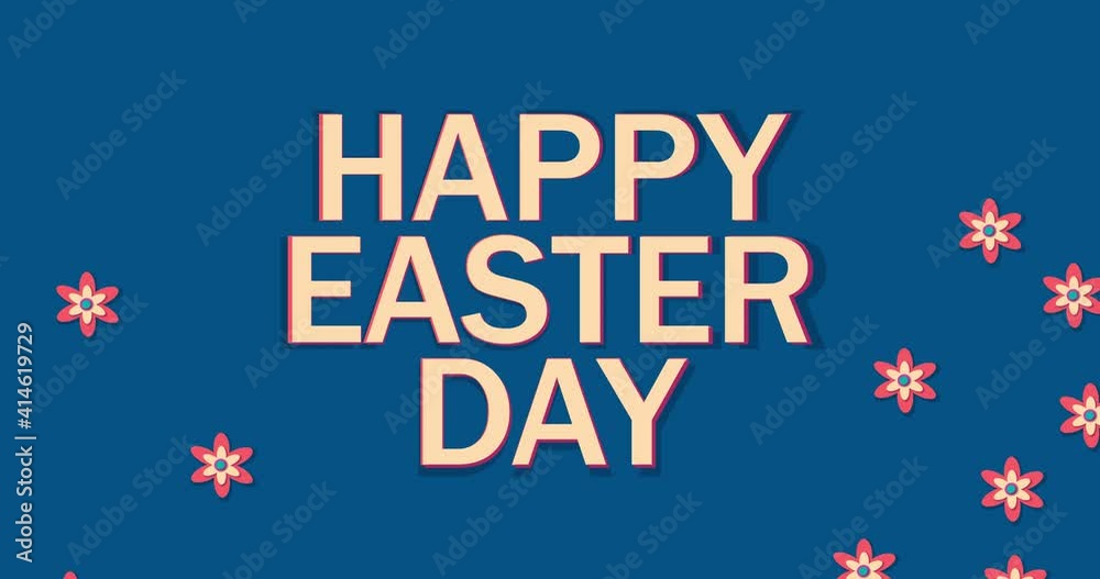 Happy Easter day card animation Happy Easter day card animation