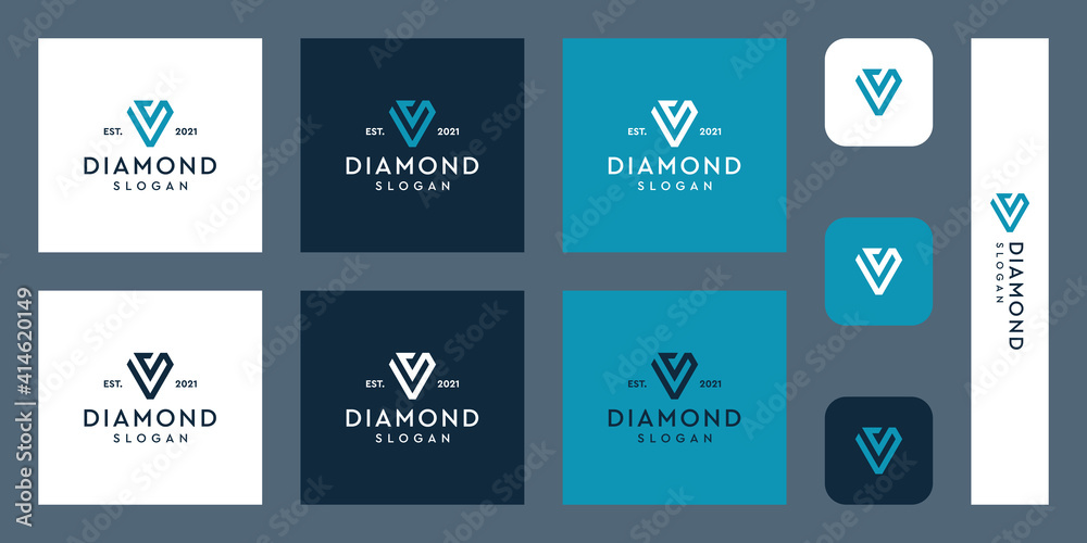 combination of the letters S monogram logo with abstract diamond shapes. Hipster elements of typographic design. icons for business, elegance, and simple luxury. Premium Vectors.