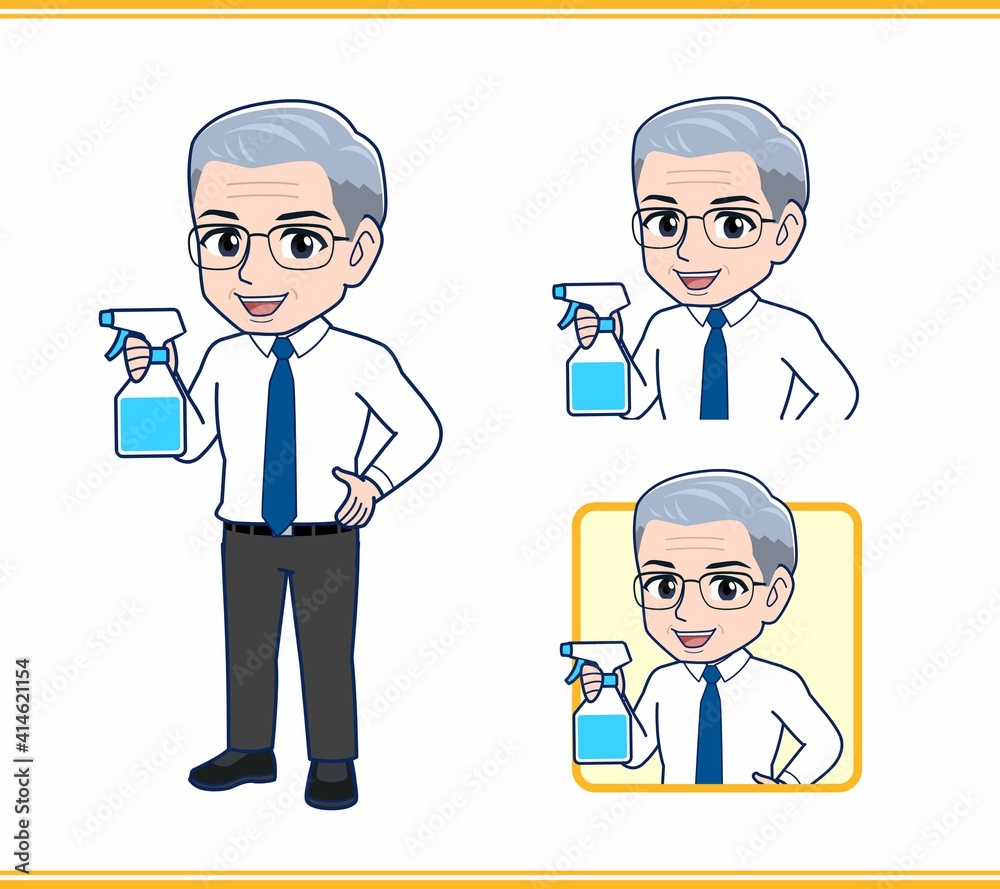 年配の男性サラリーマン