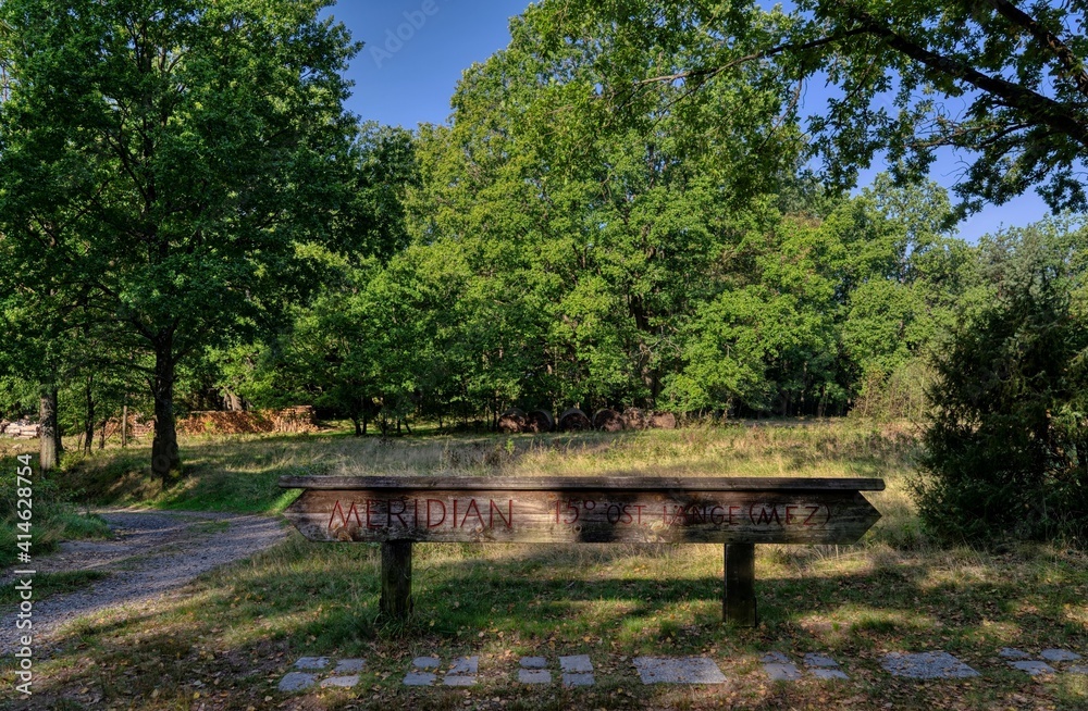 15th meridian marker Blockheide Gmuend 15th meridian marker Blockheide Gmuend
