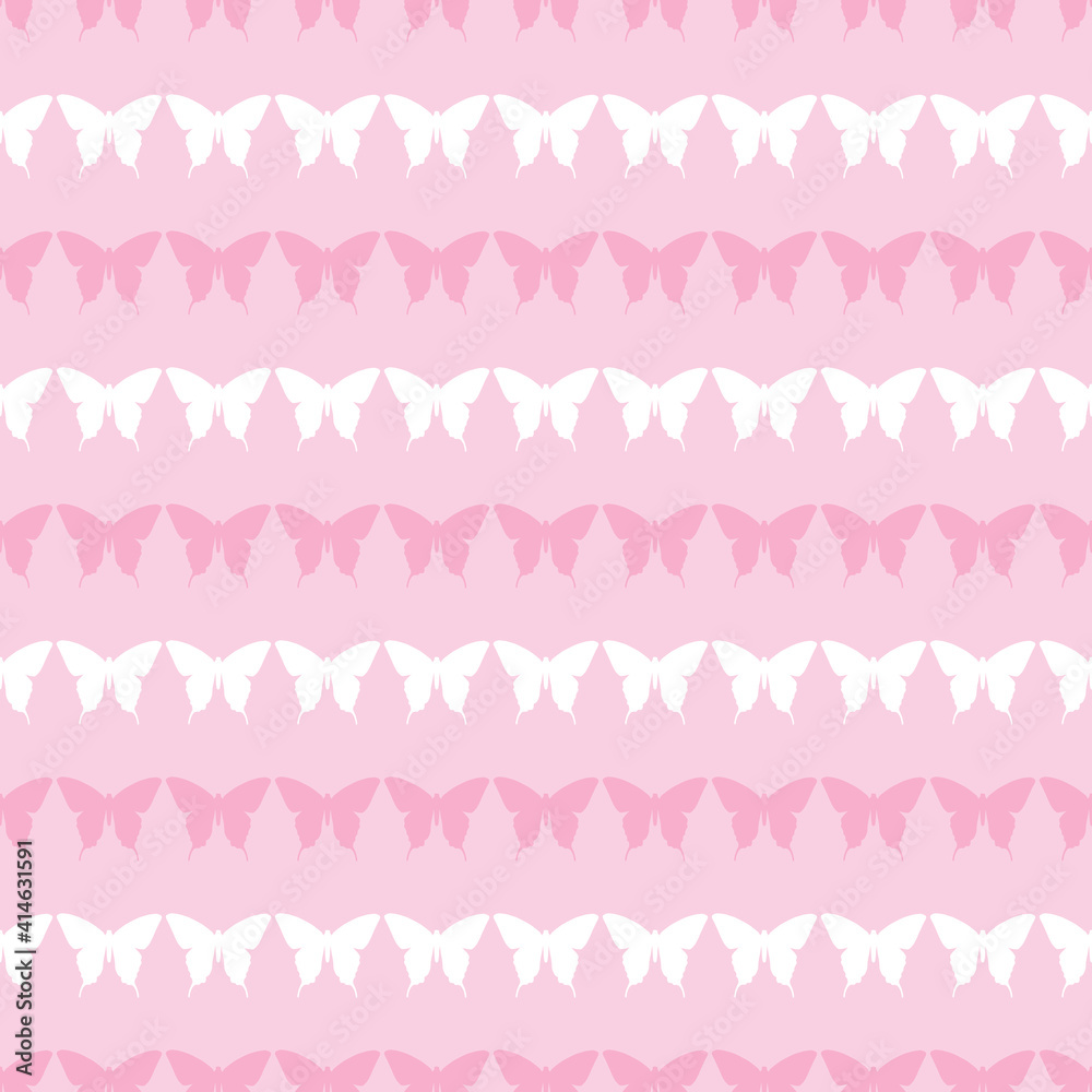 Pastel butterfly seamless repeat pattern background Pastel butterfly seamless repeat pattern background