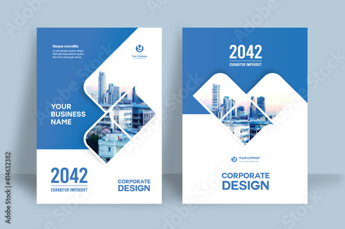 City Background Business Book Cover Design Template