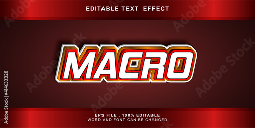 marco text effect editable