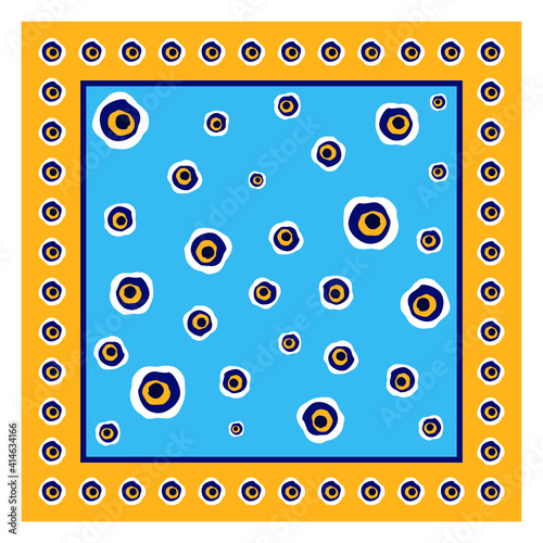 Vector background of evil eye - Turkish amulet. Pattern, background. Grunge hand drawn Turkish evil eye. Mandala greek evil eye. Symbol of protection in Turkey, Greese, Cyprus. Amulet from evil eye. 