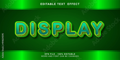 display text effect editable