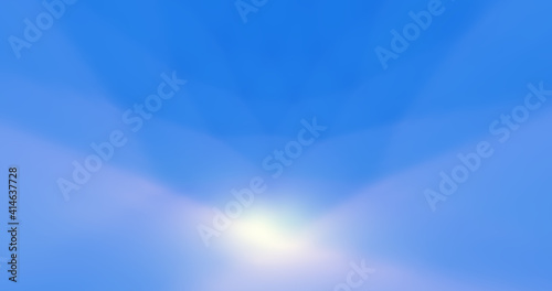 Render with blue soft background with glow