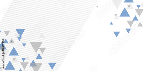 Abstract luxury background design of triangle vector illustration. Abstract modern light blue grey black triangle geometric background with lines. White presentation background with triangles