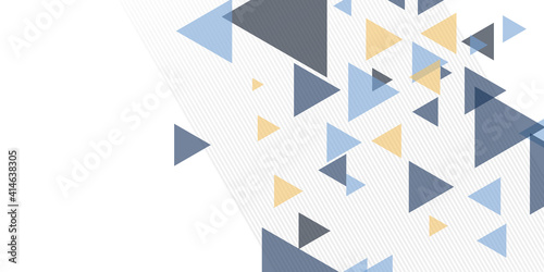 Abstract modern business tech geometrical white gold and blue with triangle square diamond background. illustration vector design. Vector illustration design for presentation, banner, cover, web