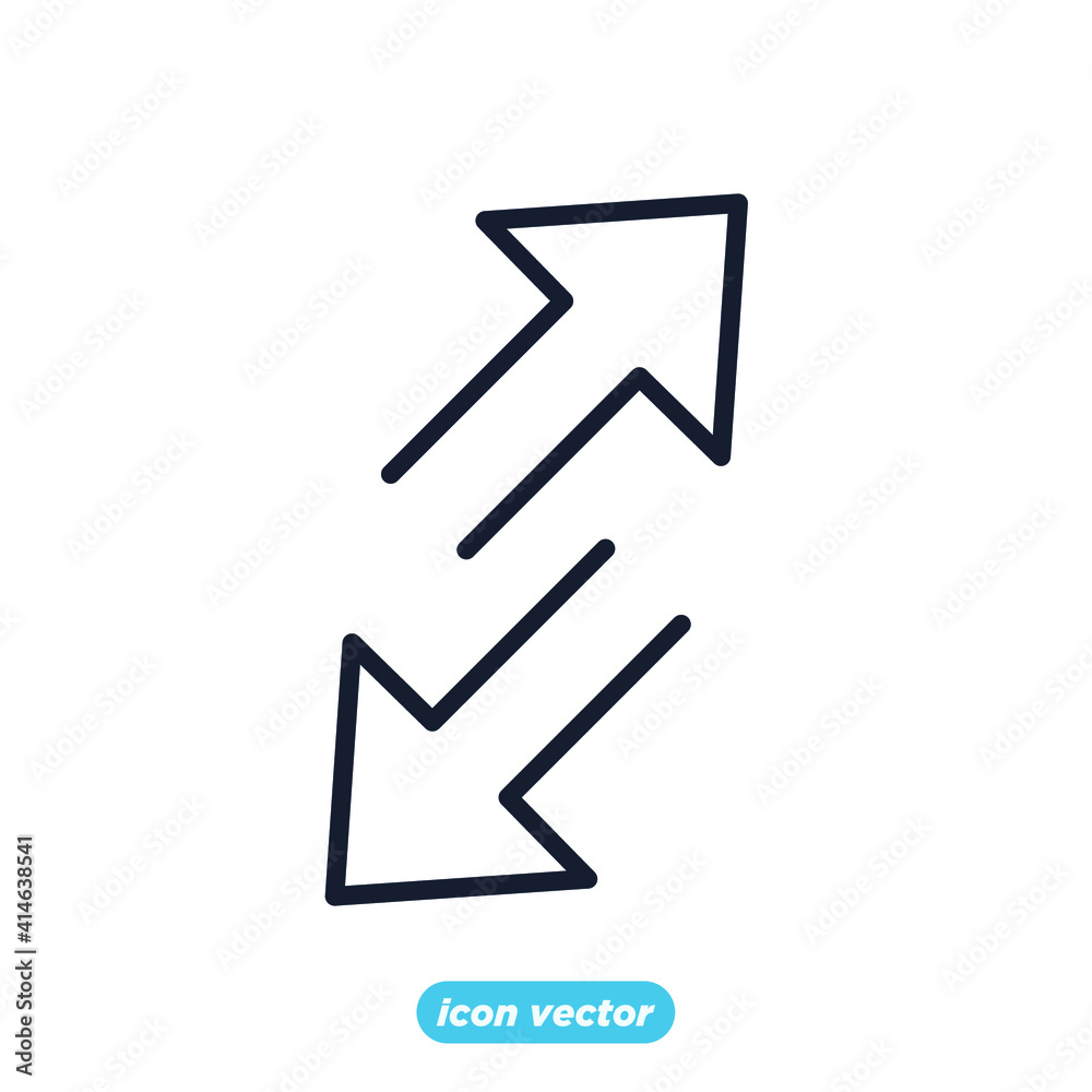 Scaling Arrow icon. Resize symbol template for graphic and web design collection logo vector illustration Scaling Arrow icon. Resize symbol template for graphic and web design collection logo vector illustration