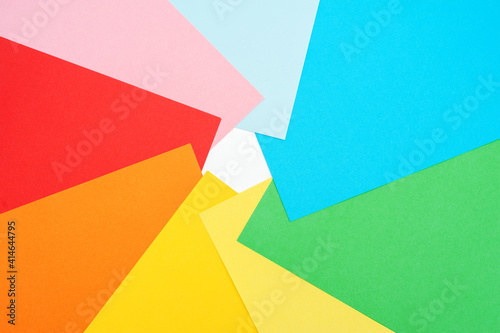 Multicolored background from colored paper